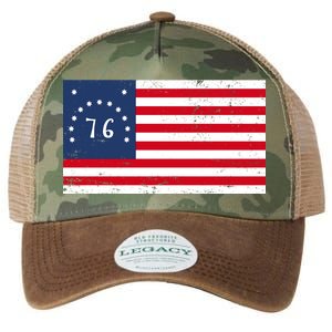 American Bennington Flag USA 1776  Legacy Tie Dye Trucker Hat