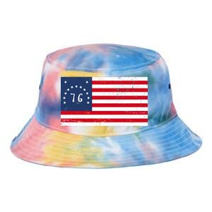 American Bennington Flag USA 1776  Tie Dye Newport Bucket Hat