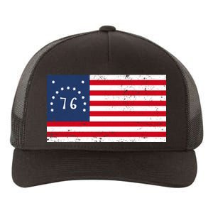 American Bennington Flag USA 1776  Yupoong Adult 5-Panel Trucker Hat