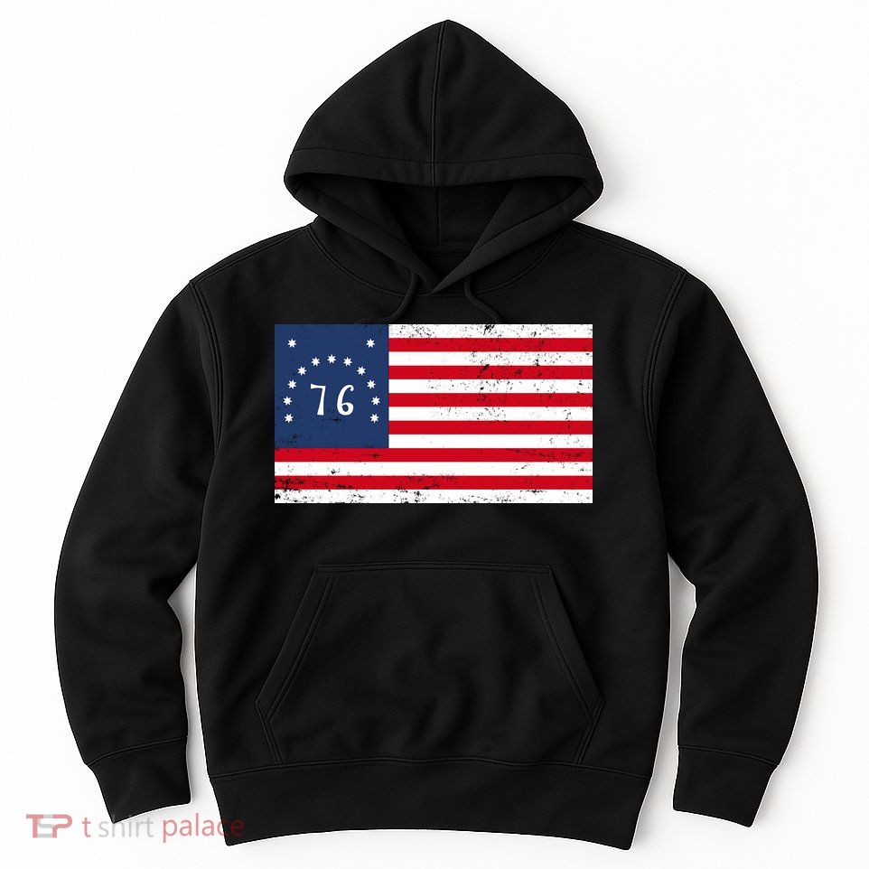 American Bennington Flag USA 1776  Hoodie