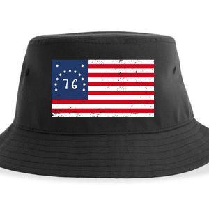 American Bennington Flag USA 1776  Sustainable Bucket Hat