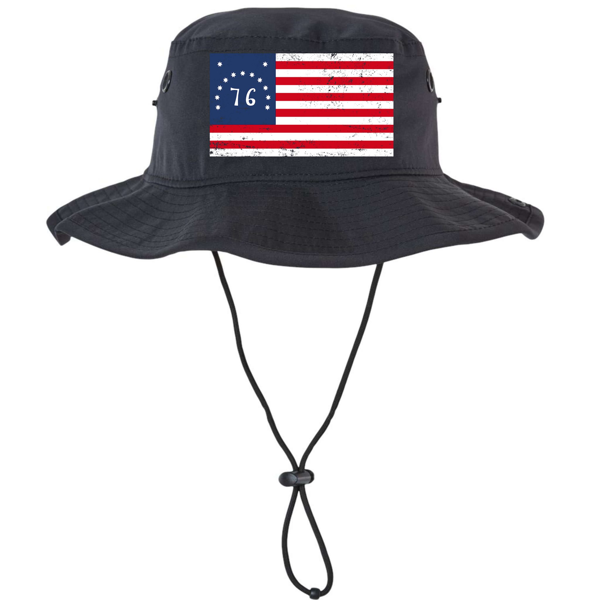 American Bennington Flag USA 1776  Bucket Hat