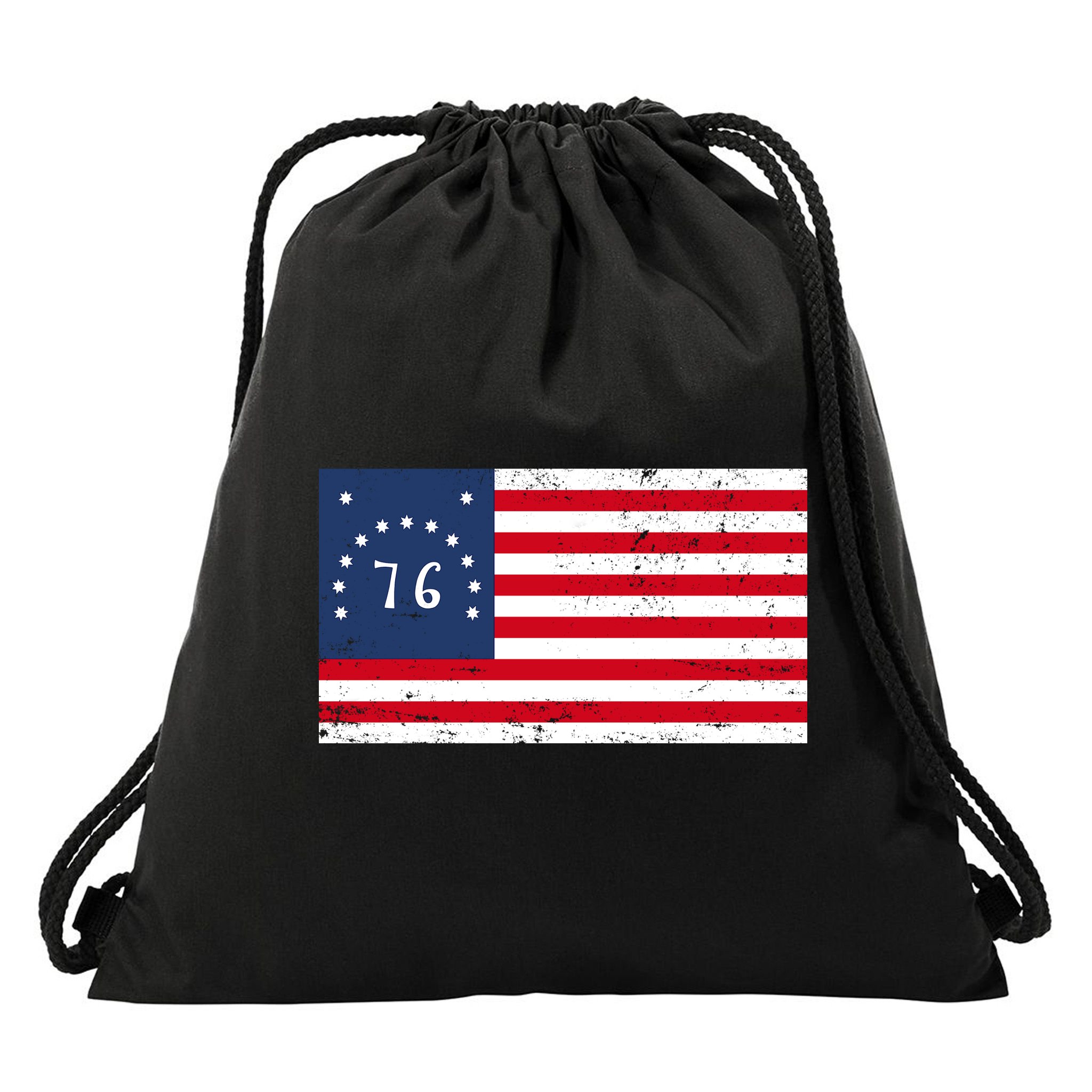 American Bennington Flag USA 1776  Drawstring Bag