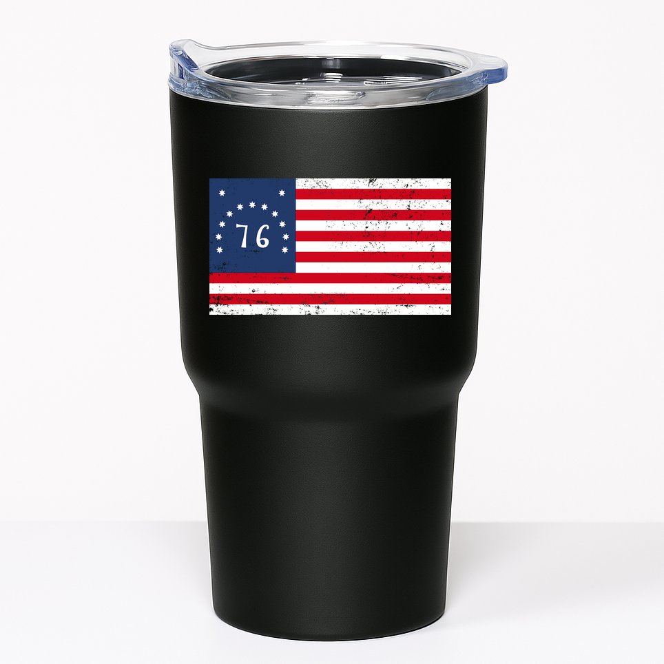 American Bennington Flag USA 1776  Tumbler