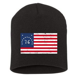 American Bennington Flag USA 1776  Short Acrylic Beanie