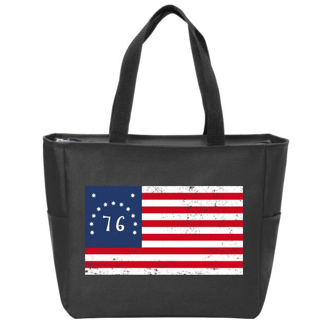 American Bennington Flag USA 1776  Zip Tote Bag