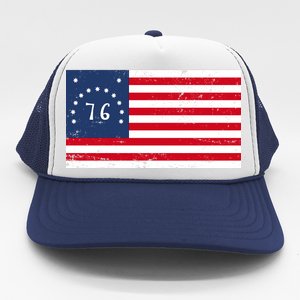 American Bennington Flag USA 1776  Trucker Hat