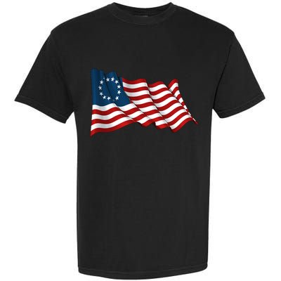 American Betsy Ross Waving Flag Garment-Dyed Heavyweight T-Shirt