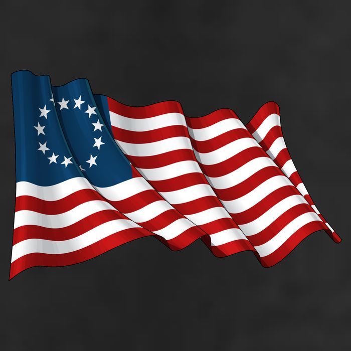American Betsy Ross Waving Flag Adult Drive Performance Visor