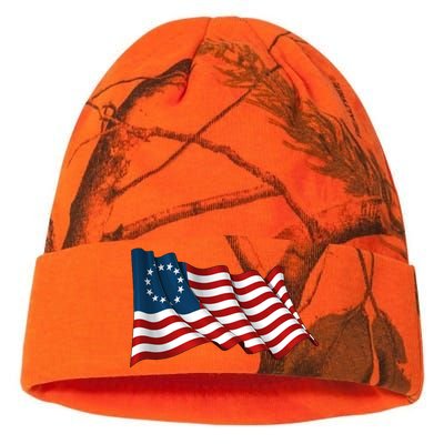 American Betsy Ross Waving Flag Kati Licensed 12" Camo Beanie