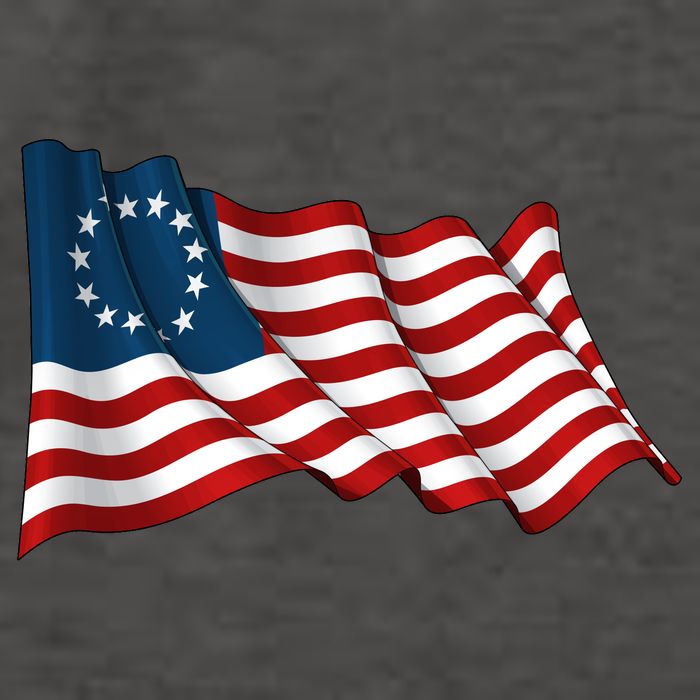 American Betsy Ross Waving Flag Vector Backpack