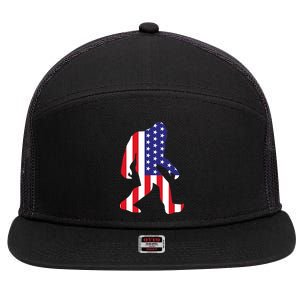 American bigfoot 7 Panel Mesh Trucker Snapback Hat