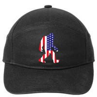 American bigfoot 7-Panel Snapback Hat