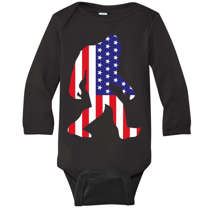 American bigfoot Baby Long Sleeve Bodysuit