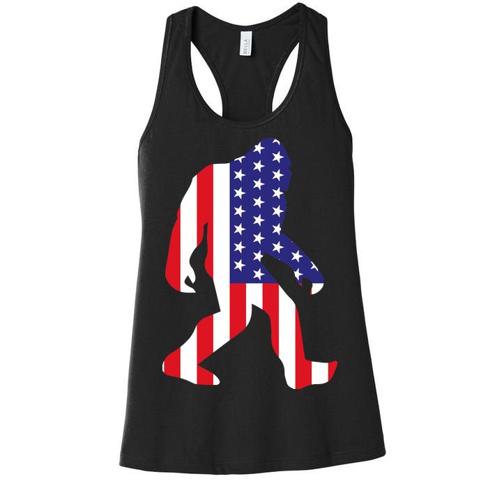 American bigfoot Women's Racerback Tank