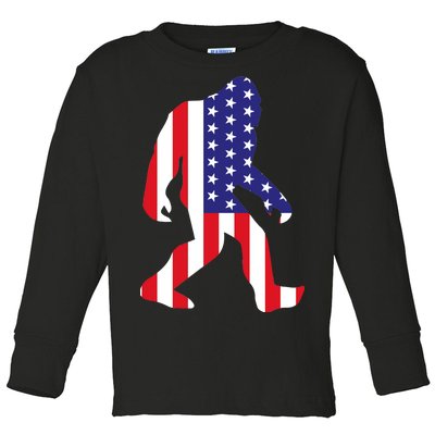 American bigfoot Toddler Long Sleeve Shirt