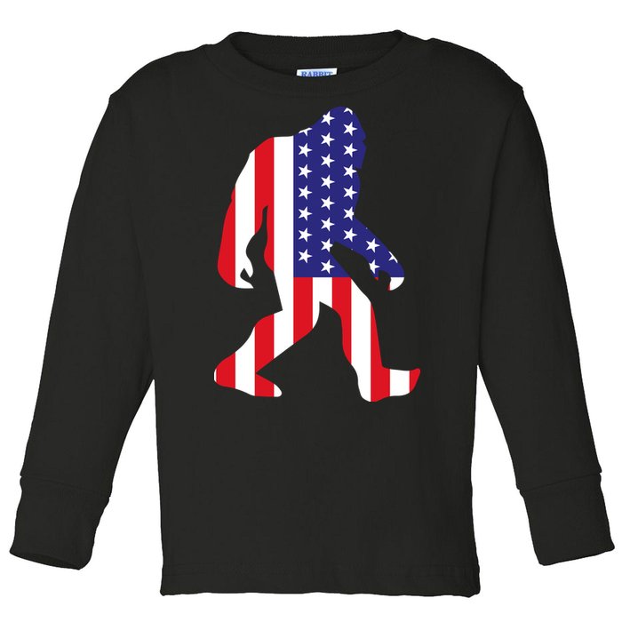 American bigfoot Toddler Long Sleeve Shirt