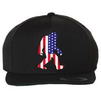 American bigfoot Wool Snapback Cap