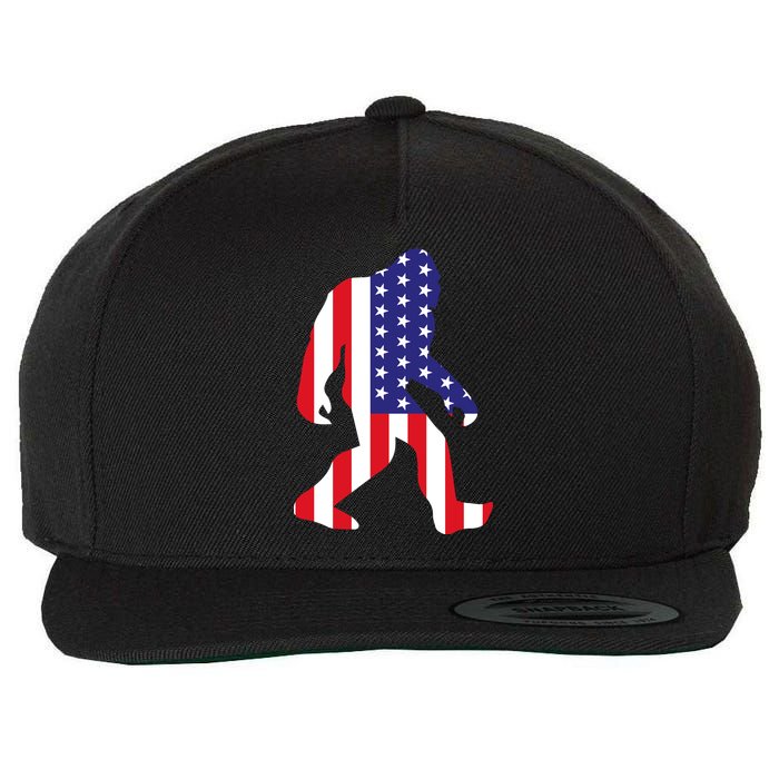 American bigfoot Wool Snapback Cap