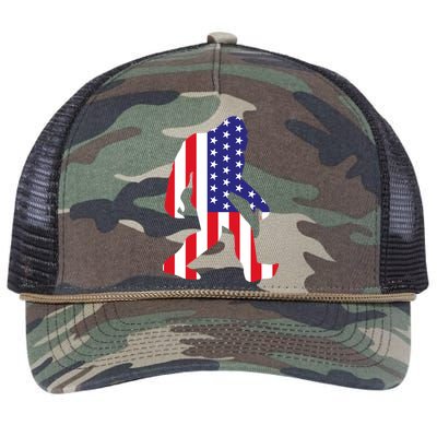 American bigfoot Retro Rope Trucker Hat Cap