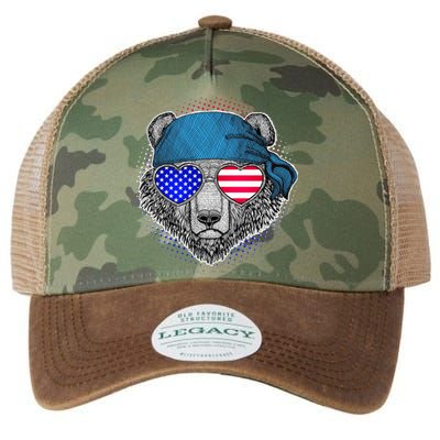 American Biker Bear Legacy Tie Dye Trucker Hat