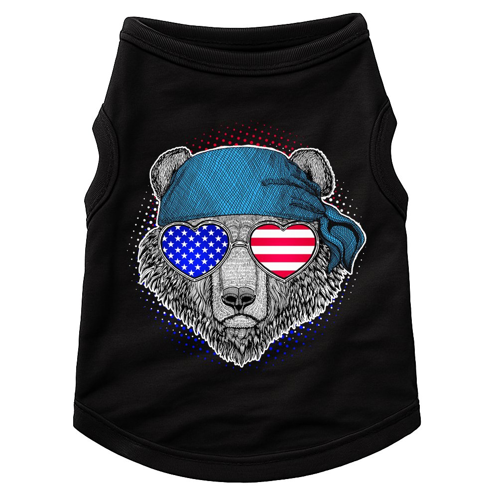 American Biker Bear Doggie Tank