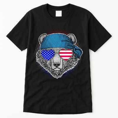 American Biker Bear Tall T-Shirt