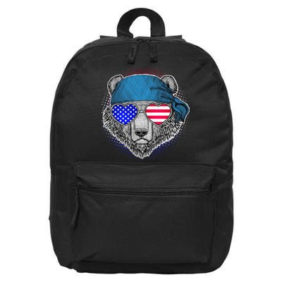 American Biker Bear 16 in Basic Backpack