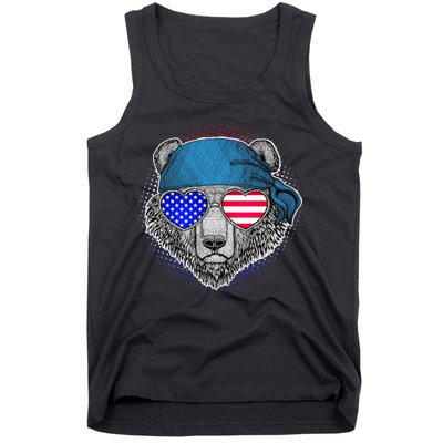 American Biker Bear Tank Top