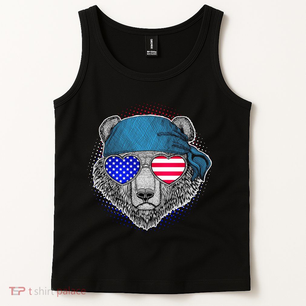 American Biker Bear Tank Top