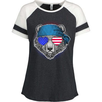 American Biker Bear Enza Ladies Jersey Colorblock Tee