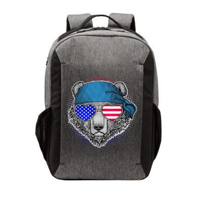 American Biker Bear Vector Backpack