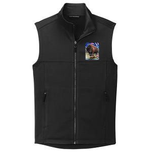 American Bison USA Flag Buffalo Collective Smooth Fleece Vest