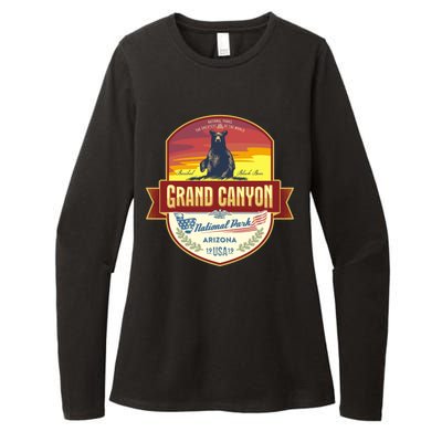 American Black Bear Grand Canyon National Park Womens CVC Long Sleeve Shirt