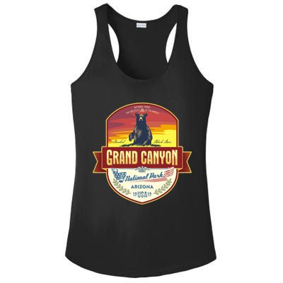 American Black Bear Grand Canyon National Park Ladies PosiCharge Competitor Racerback Tank