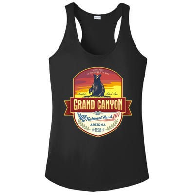 American Black Bear Grand Canyon National Park Ladies PosiCharge Competitor Racerback Tank