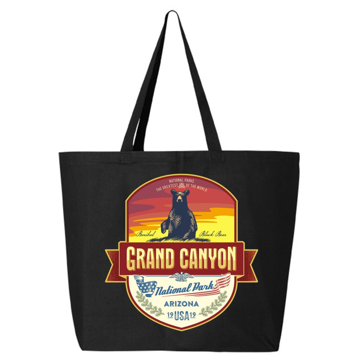 American Black Bear Grand Canyon National Park 25L Jumbo Tote