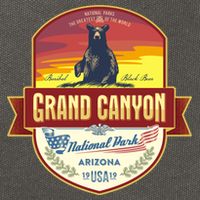 American Black Bear Grand Canyon National Park Cotton Canvas Backpack