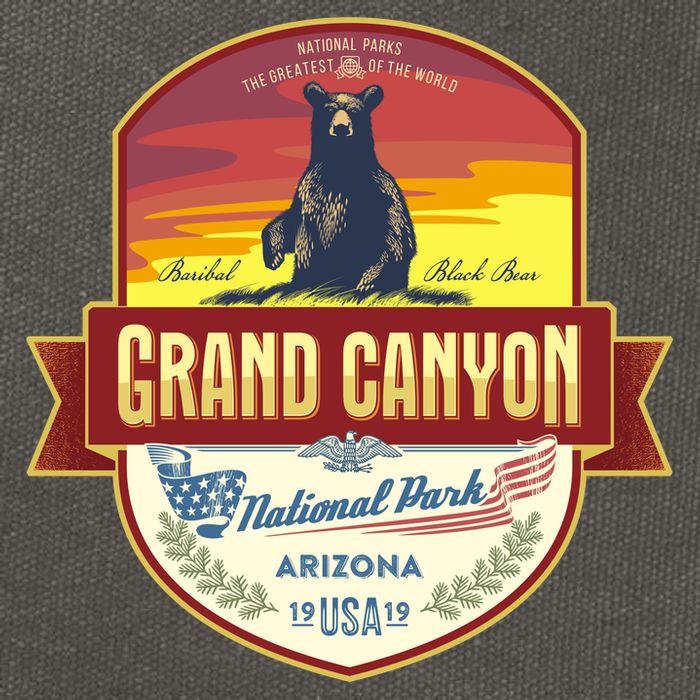 American Black Bear Grand Canyon National Park Cotton Canvas Backpack