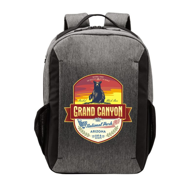 American Black Bear Grand Canyon National Park Vector Backpack