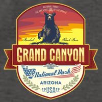 American Black Bear Grand Canyon National Park Vector Backpack