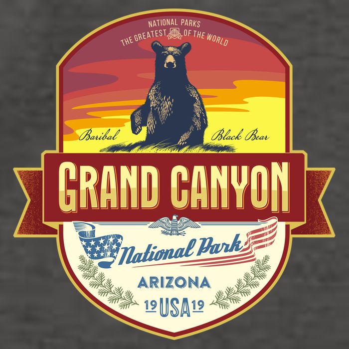 American Black Bear Grand Canyon National Park Vector Backpack