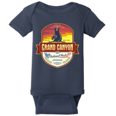 American Black Bear Grand Canyon National Park Baby Bodysuit