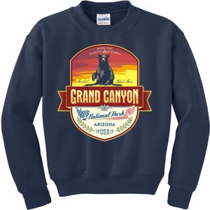 American Black Bear Grand Canyon National Park Kids Sweatshirt