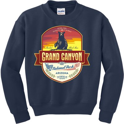 American Black Bear Grand Canyon National Park Kids Sweatshirt