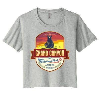 American Black Bear Grand Canyon National Park Women's Crop Top Tee