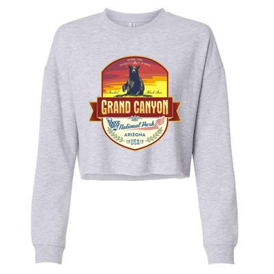 American Black Bear Grand Canyon National Park Cropped Pullover Crew