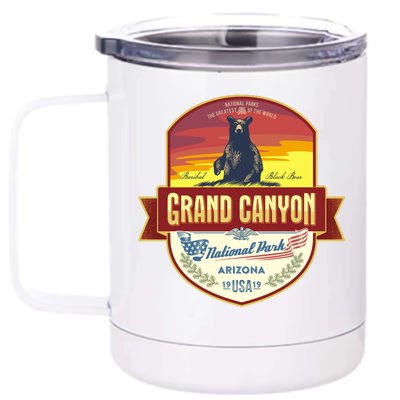 American Black Bear Grand Canyon National Park 12 oz Stainless Steel Tumbler Cup