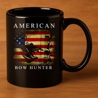 American Bow Hunter 11oz C Handle Ceramic Mug