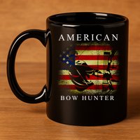 American Bow Hunter 11oz C Handle Ceramic Mug